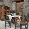 Pensione Ceaglio – gedeckter Tisch in der Gaststube