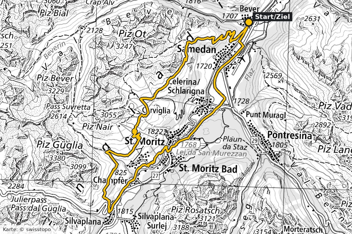 Engadin Genuss Camp – Karte Tag 2