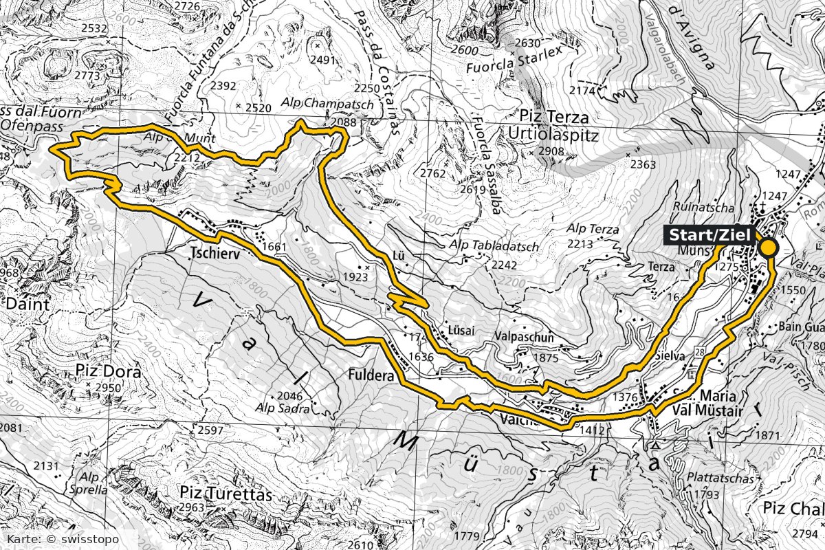 Münstertal Camp – Karte Tag 1