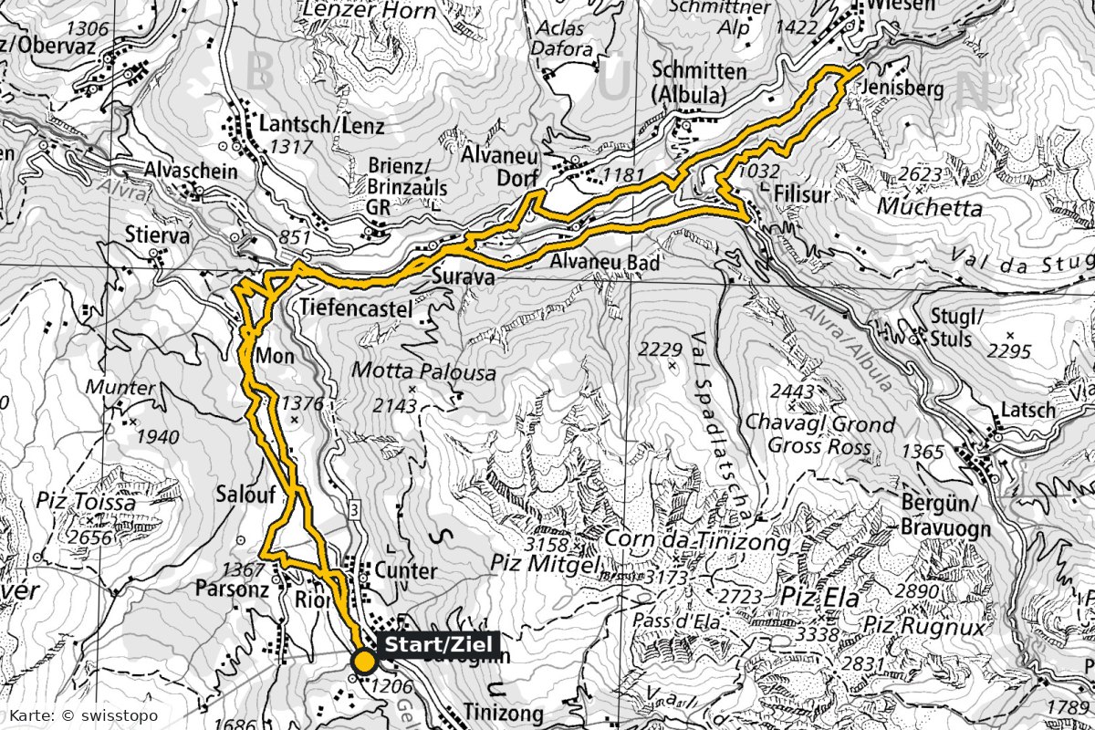 Savognin Camp – Karte Tag 1