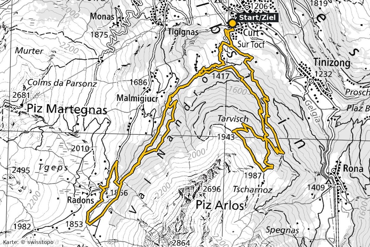 Savognin Camp – Karte Tag 3